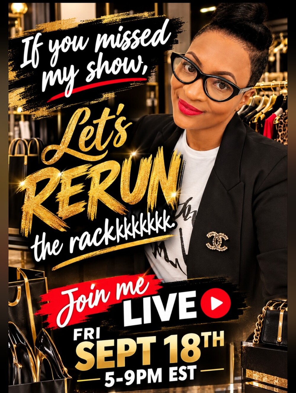 Sept 18th @5:00PM EST JOIN ME LIVE!! Listing for UNLISTED ITEMS during live show